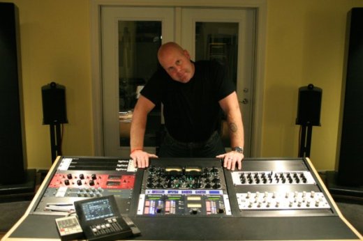 Trevor in his specialized Mastering Studio: Mastermind Productions